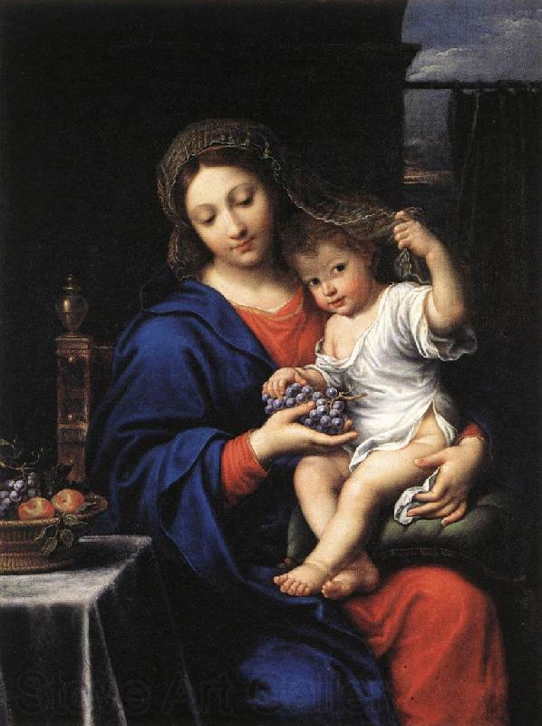 MIGNARD, Pierre The Virgin of the Grapes Norge oil painting art